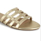 Sandálias femininas Esprit Kylee Peep Toe Casual Slide, amarelas, tamanho 6