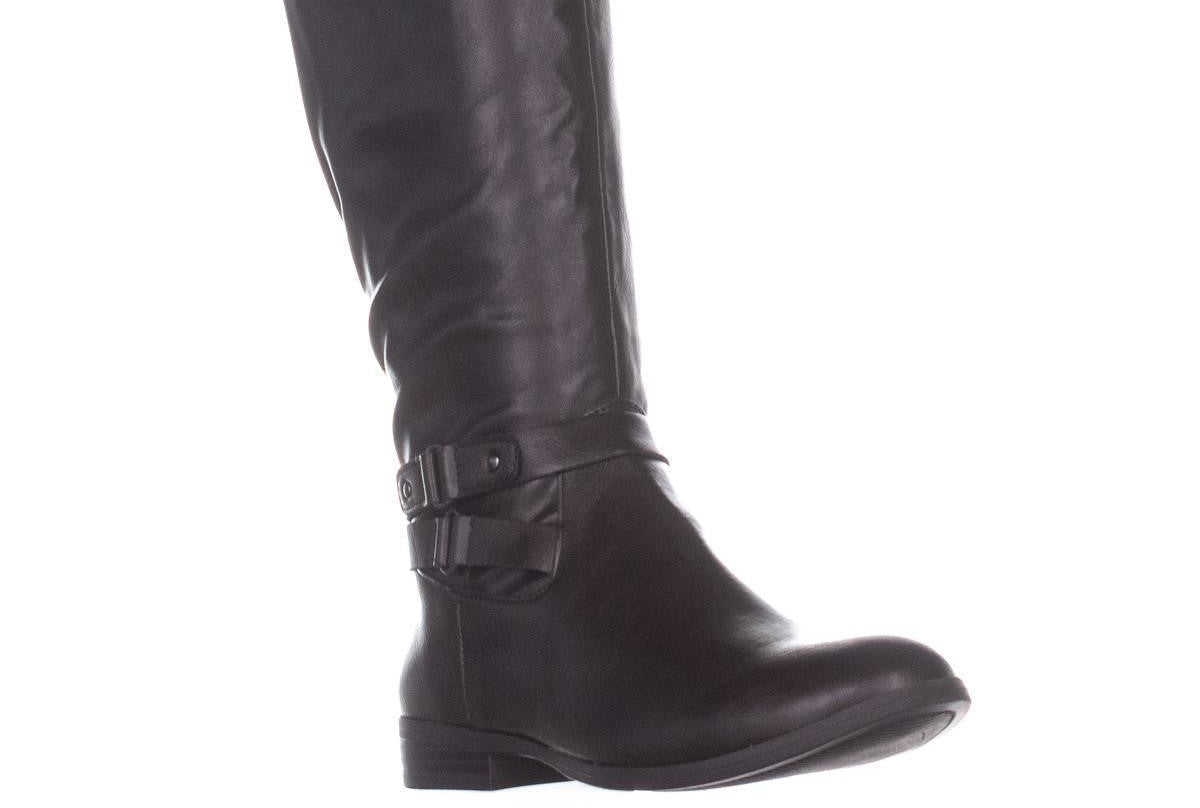 Botas de montaria Kindell de couro sintético femininas Style &amp; Co, marrom, tamanho 5 M