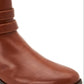 Botas femininas Charter Club Jaimee Microsuede com tiras, marrom, tamanho 8 M