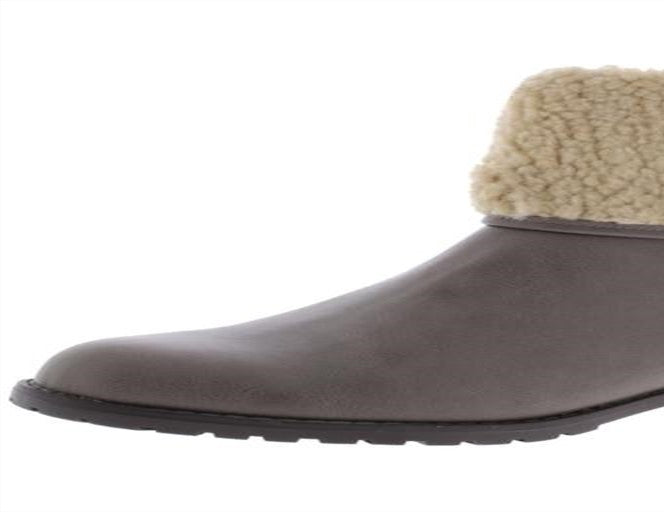 Botas femininas estilo &amp; co Bettey Fold Over de pele sintética, cinza, tamanho 6,5 M