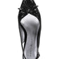 Sandálias femininas Karen Scott Glenna Fabric bico fino casual mule pretas tamanho 9 1/2