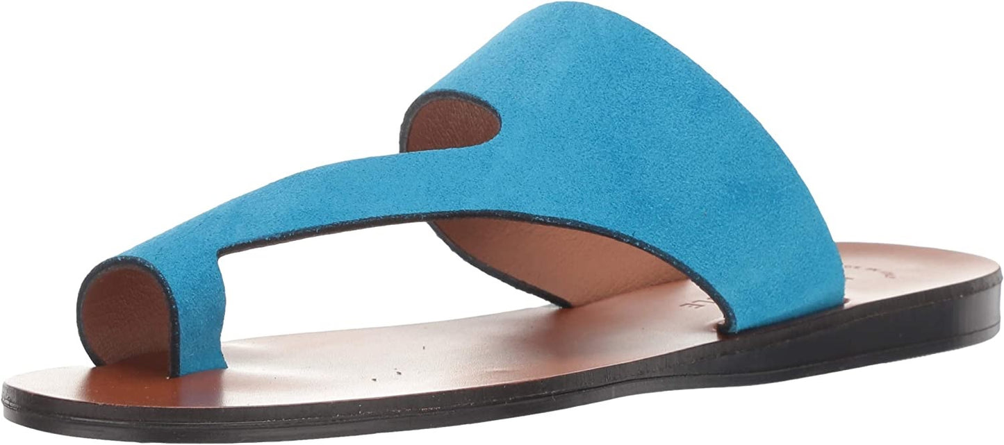 Sandálias femininas Kenneth Cole Palm azul claro tamanho 8,5 M