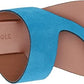 Sandálias femininas Kenneth Cole Palm azul claro tamanho 8,5 M