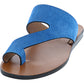 Sandálias femininas Kenneth Cole Palm azul claro tamanho 8,5 M