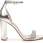 Badgley Mischka Keshia III com tira de tornozelo com joias, masculino, cinza metálico, tamanho 7,5