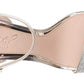 Badgley Mischka Keshia III com tira de tornozelo com joias, masculino, cinza metálico, tamanho 7,5