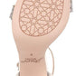 Badgley Mischka Keshia III com tira de tornozelo com joias, masculino, cinza metálico, tamanho 7,5