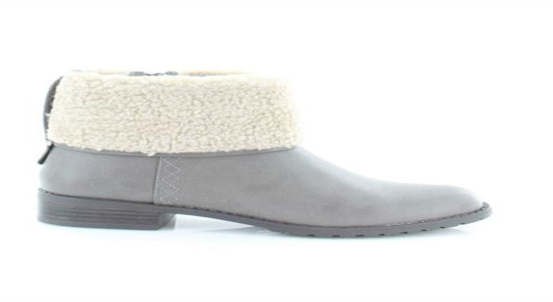 Botas femininas estilo &amp; co Bettey Fold Over de pele sintética, cinza, tamanho 9,5