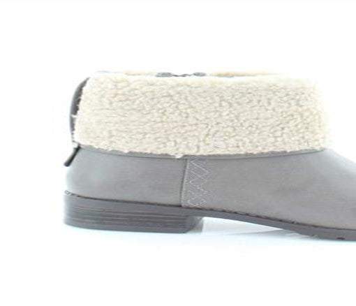 Botas femininas estilo &amp; co Bettey Fold Over de pele sintética, cinza, tamanho 9,5