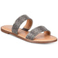Material Girl GINNIE Sapatilhas Abertas Femininas Cinza Tamanho 9 M