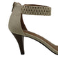Estilo &amp; Co Feminino Paycee Fabric Open Toe Especial Bege Tamanho 5 M