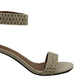 Estilo &amp; Co Feminino Paycee Fabric Open Toe Especial Bege Tamanho 5 M
