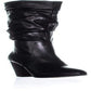 Botas femininas Esprit Oliana com bico fechado e cano médio, pretas, tamanho 6