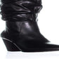 Botas femininas Esprit Oliana com bico fechado e cano médio, pretas, tamanho 6