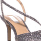 Sandálias de festa femininas INC International Concepts Lenii2 com tiras e strass, cor prata, tamanho 5 M