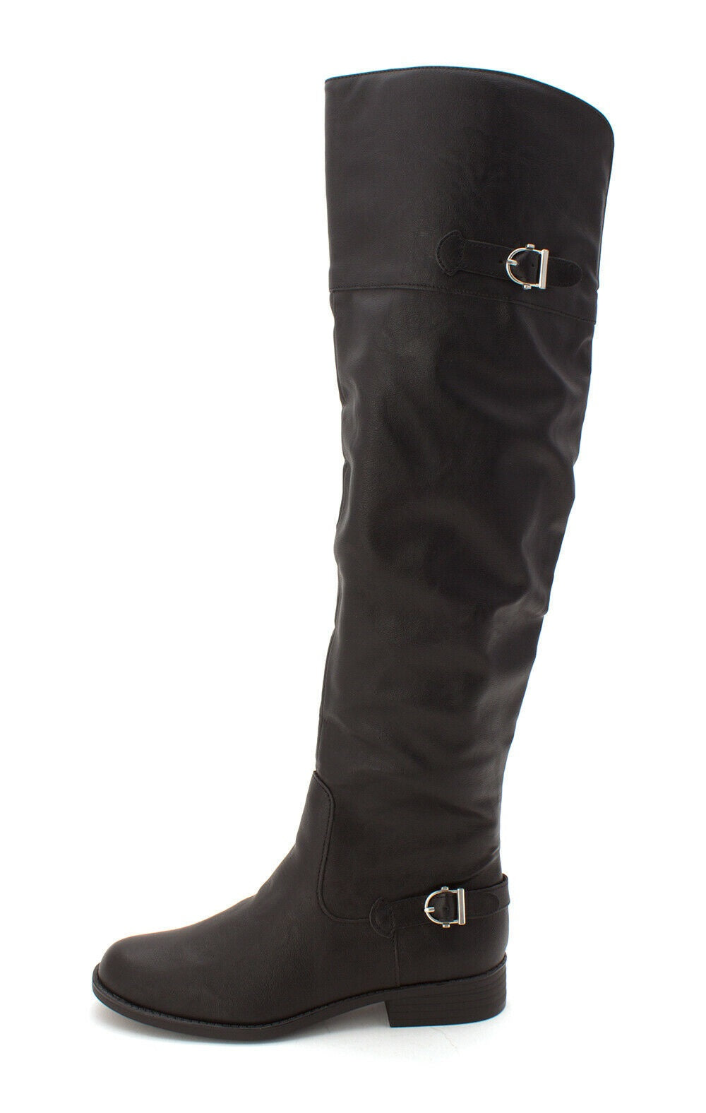 Botas de montaria femininas American Rag Adarra Wide Calf, pretas, tamanho 6