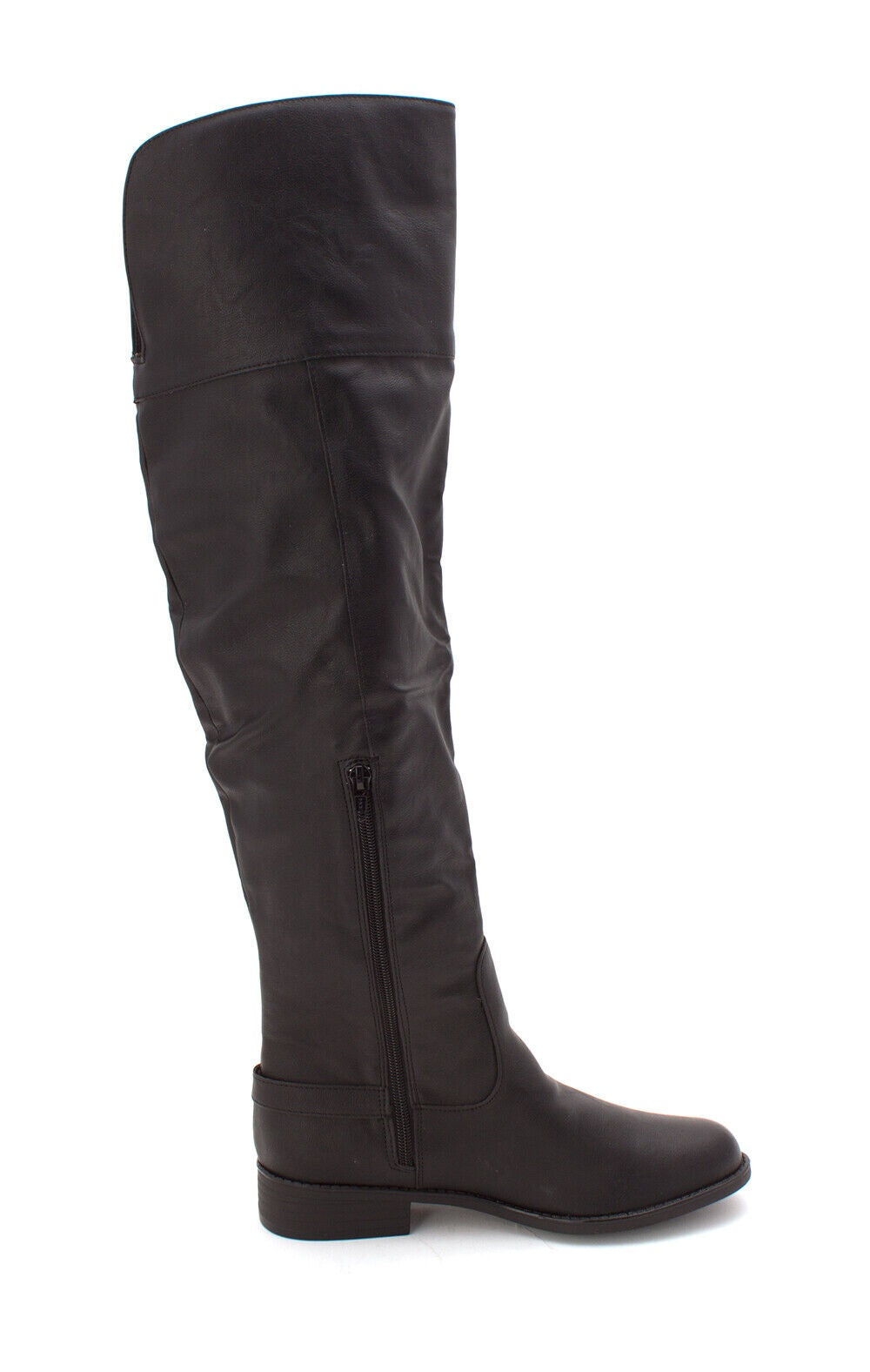 Botas de montaria femininas American Rag Adarra Wide Calf, pretas, tamanho 6