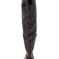 Botas de montaria femininas American Rag Adarra Wide Calf, pretas, tamanho 6