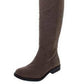 Botas de montaria femininas Hayley Faux Suede com zíper, estilo &amp; Co, marrom, tamanho 6 M