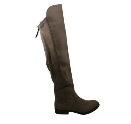 Botas de montaria femininas Hayley Faux Suede com zíper, estilo &amp; Co, marrom, tamanho 6 M