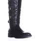 Botas femininas Thalia Sodi Veronika bico fechado cano alto cano largo tamanho 8W pretas
