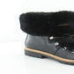 Botas de inverno femininas INC International Concepts Pravale com cadarço e pele sintética, pretas, tamanho 5 M