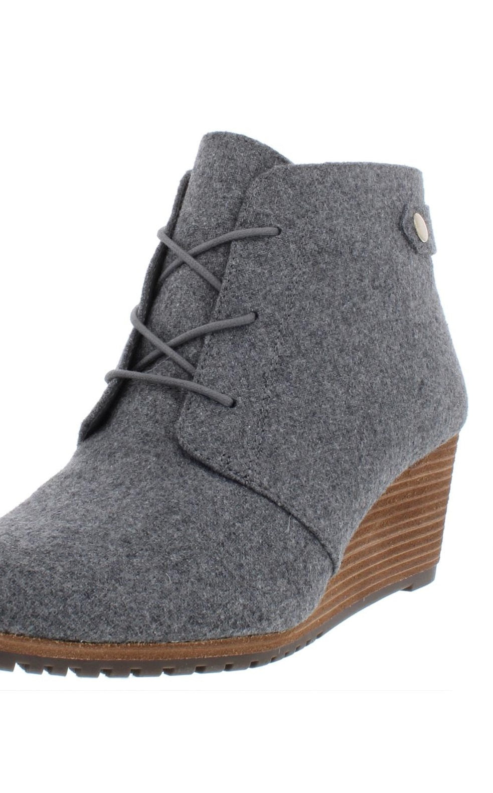 Bota feminina Dr. Scholl's Conquer Wedge, cinza, tamanho 9 M