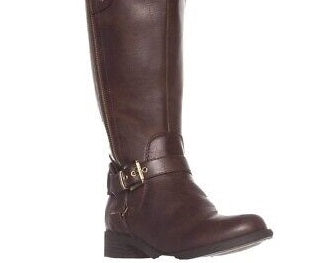 Botas de montaria femininas Guess Harson Tall, marrom, tamanho 5 M