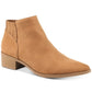 Botas femininas American Rag Stretch Gore Padded Tori com bico fino e salto bloco, com zíper, marrom, tamanho 7 M