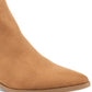 Botas femininas American Rag Stretch Gore Padded Tori com bico fino e salto bloco, com zíper, marrom, tamanho 7 M