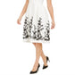 Vestido Donna Rico Feminino Floral Hem a Line Branco Tamanho 4