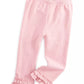 Leggings com babados para meninas First Impressions, rosa, tamanho 2T