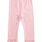 Leggings com babados para meninas First Impressions, rosa, tamanho 2T