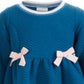 Vestido acolchoado para bebê menina First Impressions, azul, tamanho 6 a 9 meses