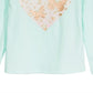 Camiseta infantil Epic Threads com estampa de borboletas e coração para meninas, azul, tamanho 5