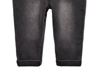 Calça Jeans Infantil Laço First Impressions Baby Girl Preta Tamanho 12 Meses