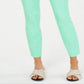 Calça feminina Chelsea Tummy Control Skinny Leg Tornozelo Charter Club Verde Tamanho 18