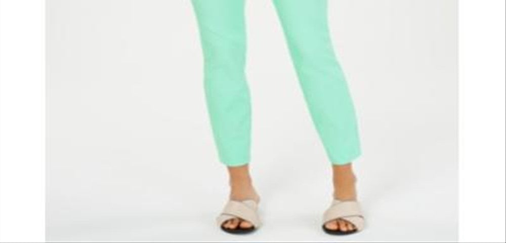 Calça feminina Chelsea Tummy Control Skinny Leg Tornozelo Charter Club Verde Tamanho 18