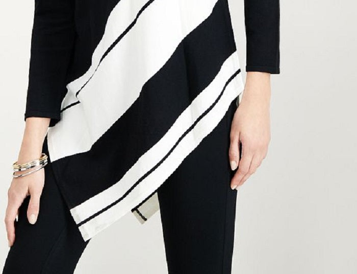 Suéter listrado assimétrico masculino Alfani marrom tamanho 2XL