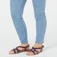 Calça jeans skinny feminina Charter Club Bristol azul claro tamanho 12