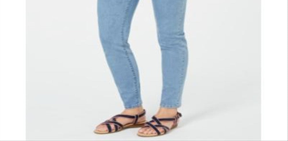 Calça jeans skinny feminina Charter Club Bristol azul claro tamanho 12