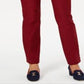 Calça feminina Charter Club Cambridge Skinny Tummy Control, vermelha, tamanho 8
