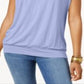 Camiseta Blusa Feminina JM Collection Roxa Tamanho Médio