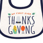 Carter's Unisex Bibs 'Thanksgiving' Babador Branco Tamanho Regular