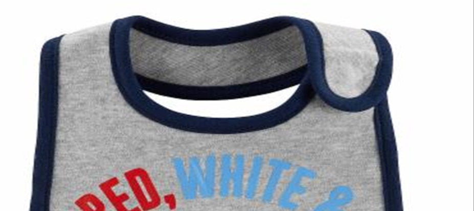 Babador Carter's Baby Boy's &amp; Girl's Holiday de algodão cinza tamanho regular