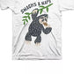 Camiseta Jem Little Boy's Snacks &amp; Naps Branca Tamanho 6