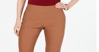 Calças de controle de barriga femininas Charter Club Cambridge Skinny Pull On, tamanho 16