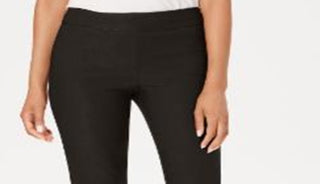 Calça feminina reta e lisa Charter Club para usar no trabalho, marrom, tamanho 10