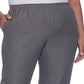 Calça reta feminina Alfred Dunner Classics, cinza, tamanho 10