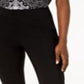 Calça feminina com babados e tachas da INC International Concepts, preta, tamanho 8, pequena